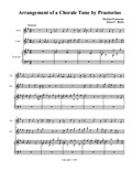 Arrangement of a Chorale Tune by Praetorius